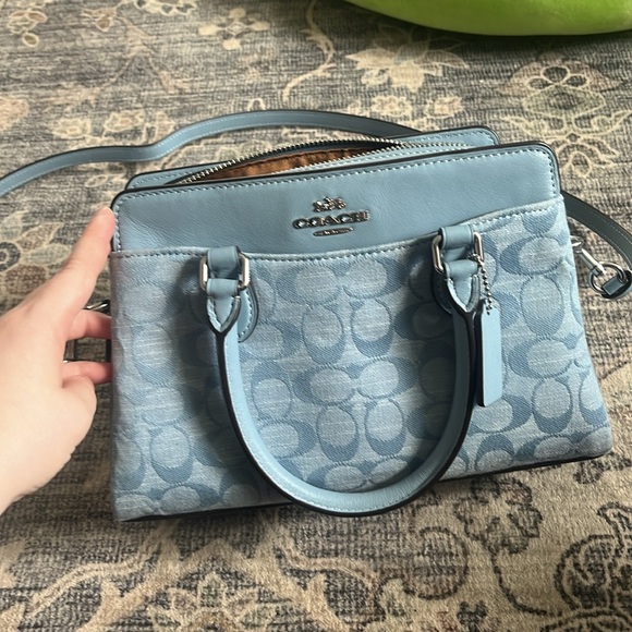 Beautiful pale blue coach purse new with tags - Picture 7 of 8